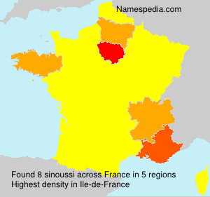Surname sinoussi in France Surname sinoussi in France