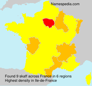 Surname skaff in France Surname skaff in France