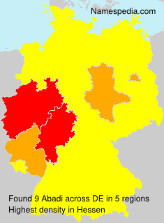 Surname Abadi in Germany Surname Abadi in Germany