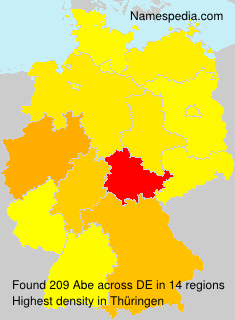 Surname Abe in Germany Surname Abe in Germany
