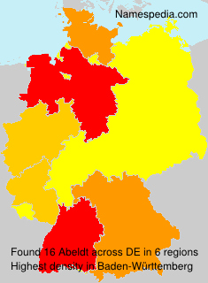 Surname Abeldt in Germany Surname Abeldt in Germany