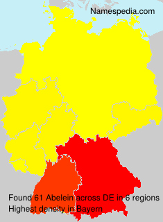 Surname Abelein in Germany Surname Abelein in Germany