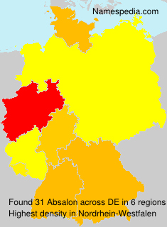 Surname Absalon in Germany Surname Absalon in Germany