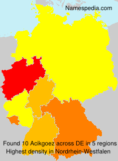 Surname Acikgoez in Germany Surname Acikgoez in Germany