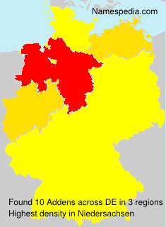 Surname Addens in Germany Surname Addens in Germany