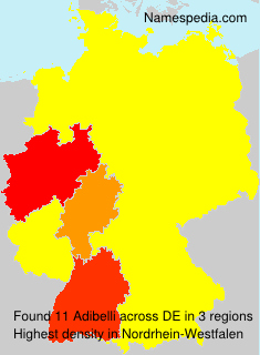 Surname Adibelli in Germany Surname Adibelli in Germany