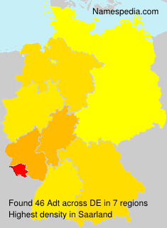Surname Adt in Germany Surname Adt in Germany