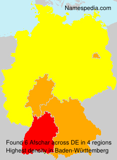 Surname Afschar in Germany Surname Afschar in Germany