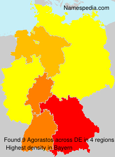 Surname Agorastos in Germany Surname Agorastos in Germany