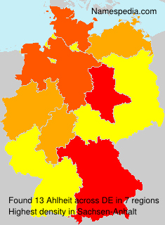 Surname Ahlheit in Germany Surname Ahlheit in Germany