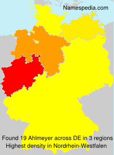 Surname Ahlmeyer in Germany Surname Ahlmeyer in Germany