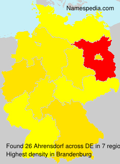 Surname Ahrensdorf in Germany Surname Ahrensdorf in Germany