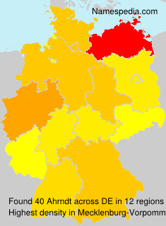 Surname Ahrndt in Germany Surname Ahrndt in Germany