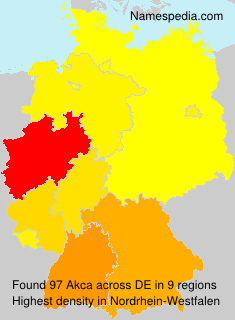 Surname Akca in Germany Surname Akca in Germany