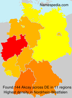Surname Akcay in Germany Surname Akcay in Germany