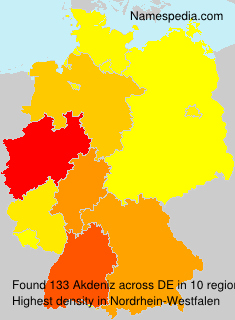 Surname Akdeniz in Germany Surname Akdeniz in Germany