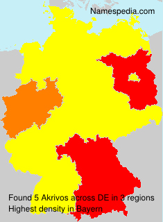 Surname Akrivos in Germany Surname Akrivos in Germany