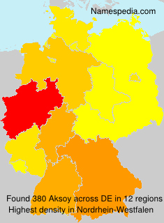 Surname Aksoy in Germany Surname Aksoy in Germany