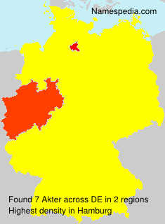Surname Akter in Germany Surname Akter in Germany