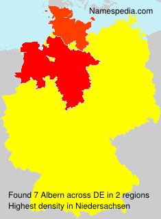 Surname Albern in Germany Surname Albern in Germany