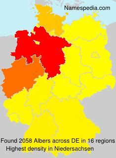Surname Albers in Germany Surname Albers in Germany