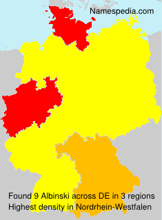 Surname Albinski in Germany Surname Albinski in Germany