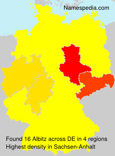 Surname Albitz in Germany Surname Albitz in Germany