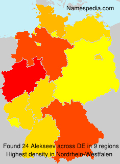 Surname Alekseev in Germany Surname Alekseev in Germany