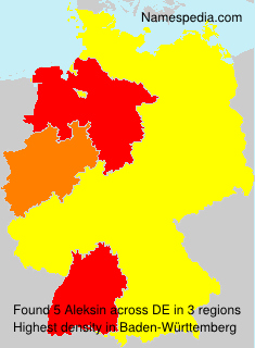Surname Aleksin in Germany Surname Aleksin in Germany