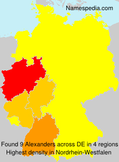 Surname Alexanders in Germany Surname Alexanders in Germany