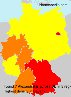 Surname Alexandrakis in Germany Surname Alexandrakis in Germany