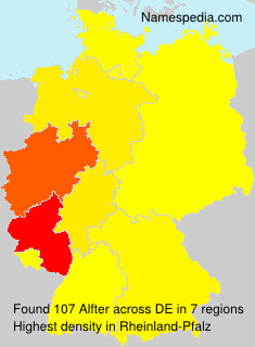 Surname Alfter in Germany Surname Alfter in Germany
