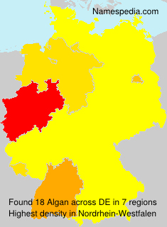 Surname Algan in Germany Surname Algan in Germany