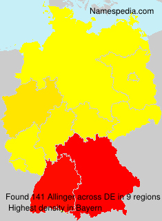 Surname Allinger in Germany Surname Allinger in Germany