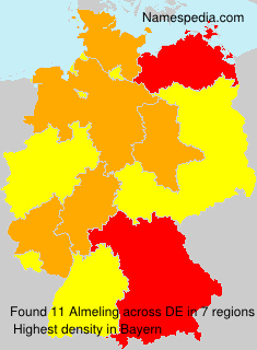 Surname Almeling in Germany Surname Almeling in Germany
