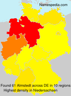 Surname Almstedt in Germany Surname Almstedt in Germany