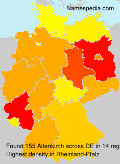 Surname Altenkirch in Germany Surname Altenkirch in Germany