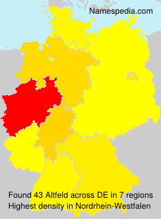 Surname Altfeld in Germany Surname Altfeld in Germany