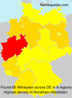 Surname Althausen in Germany Surname Althausen in Germany
