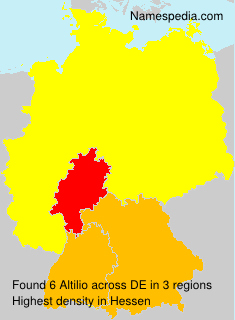 Surname Altilio in Germany Surname Altilio in Germany