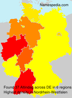 Surname Altindag in Germany Surname Altindag in Germany