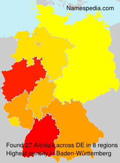 Surname Altinisik in Germany Surname Altinisik in Germany