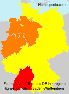 Surname Altobelli in Germany Surname Altobelli in Germany
