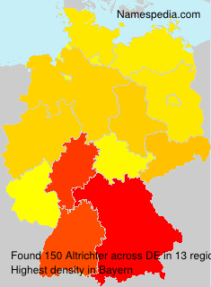 Surname Altrichter in Germany Surname Altrichter in Germany