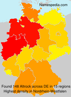 Surname Altrock in Germany Surname Altrock in Germany