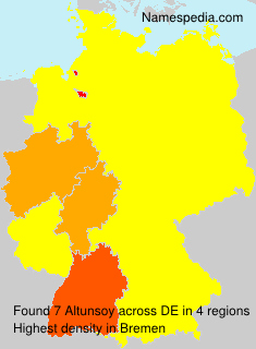 Surname Altunsoy in Germany Surname Altunsoy in Germany
