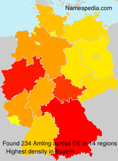 Surname Amling in Germany Surname Amling in Germany