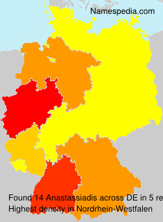 Surname Anastassiadis in Germany Surname Anastassiadis in Germany