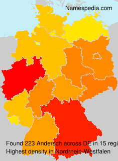 Surname Andersch in Germany Surname Andersch in Germany