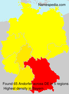 Surname Andorfer in Germany Surname Andorfer in Germany